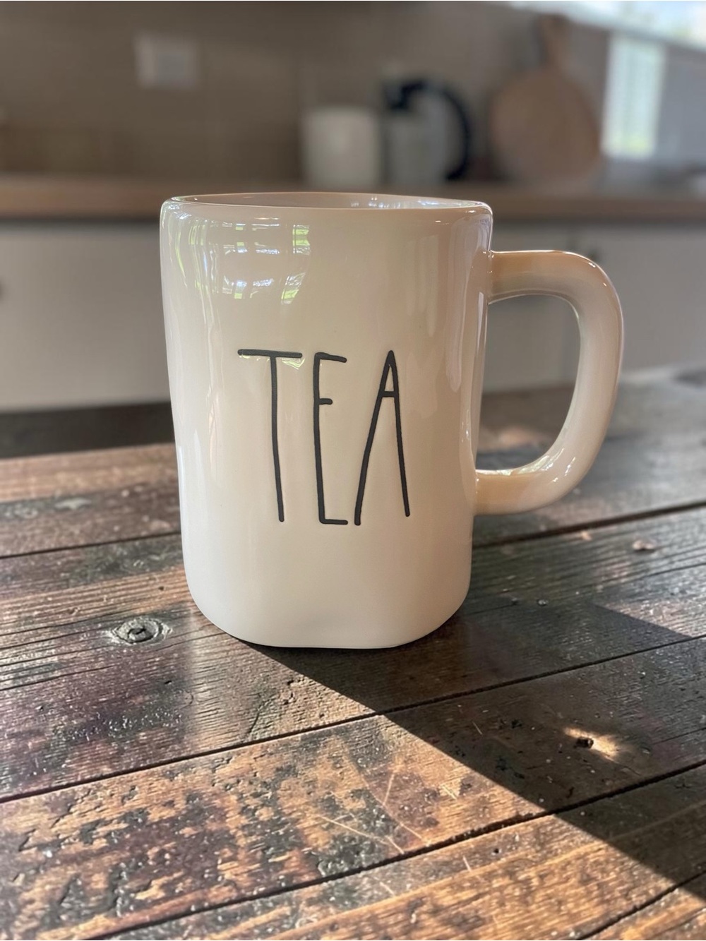 Ceramic Tea Mug - White - Rae Dunn Magenta NWOT unused